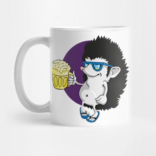 hedgehog drinks beer Mug